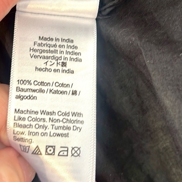 J.Crew,Year-Round Black Cotton Off-Shoulder Ruffle Tiered Midi Dress, Size XS - Picture 10 of 12